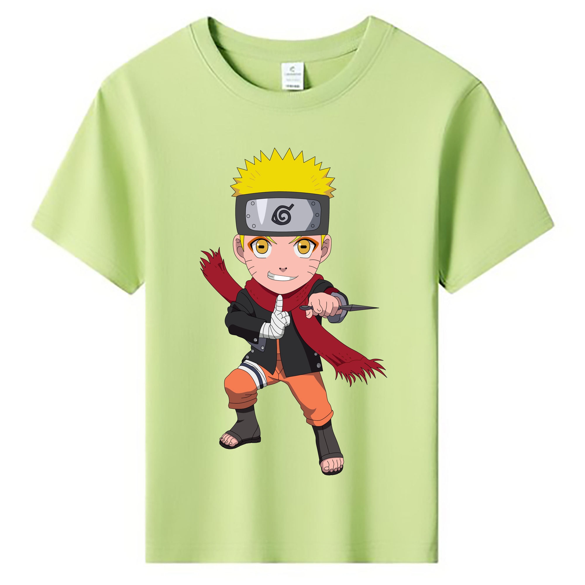 （画像用） NARUTO -ナルト- うずまき ナルト Uzumaki Naruto 綿100％キッズTシャツ（フロントプリント）